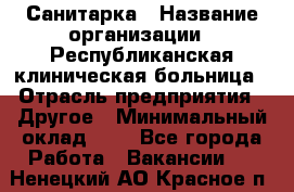 Санитарка › Название организации ­ Республиканская клиническая больница › Отрасль предприятия ­ Другое › Минимальный оклад ­ 1 - Все города Работа » Вакансии   . Ненецкий АО,Красное п.